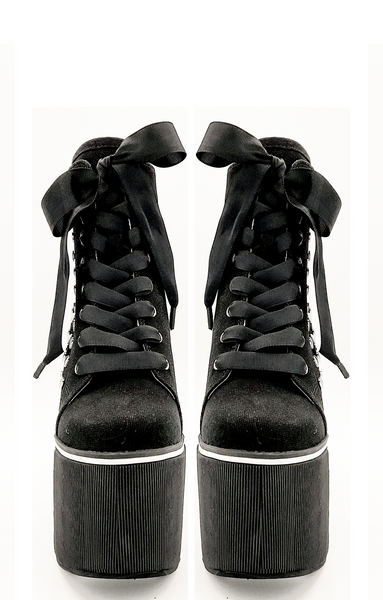 dimmoire heartcore ブーツ Heartcore Platform Sneaker - Black – Charla Tedrick