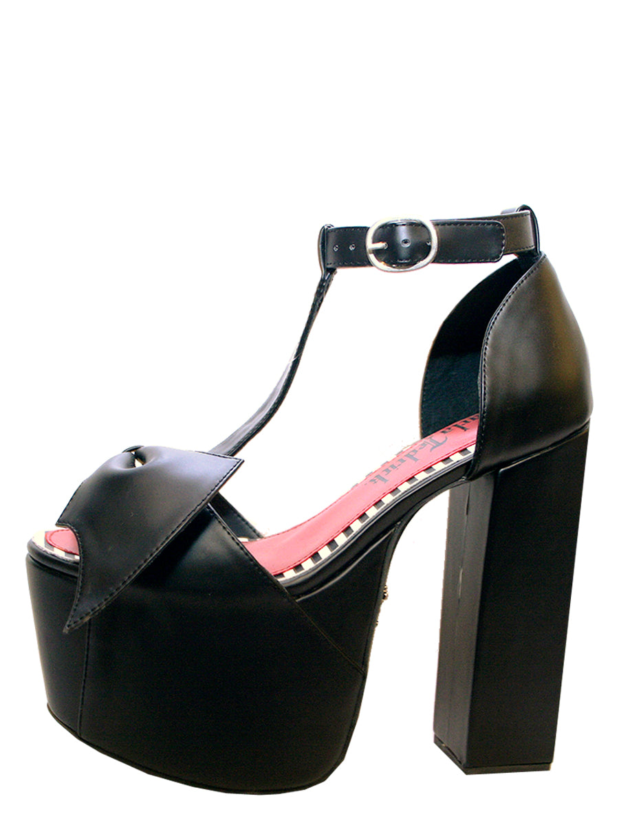 Midnight Glide Vegan Leather Platform