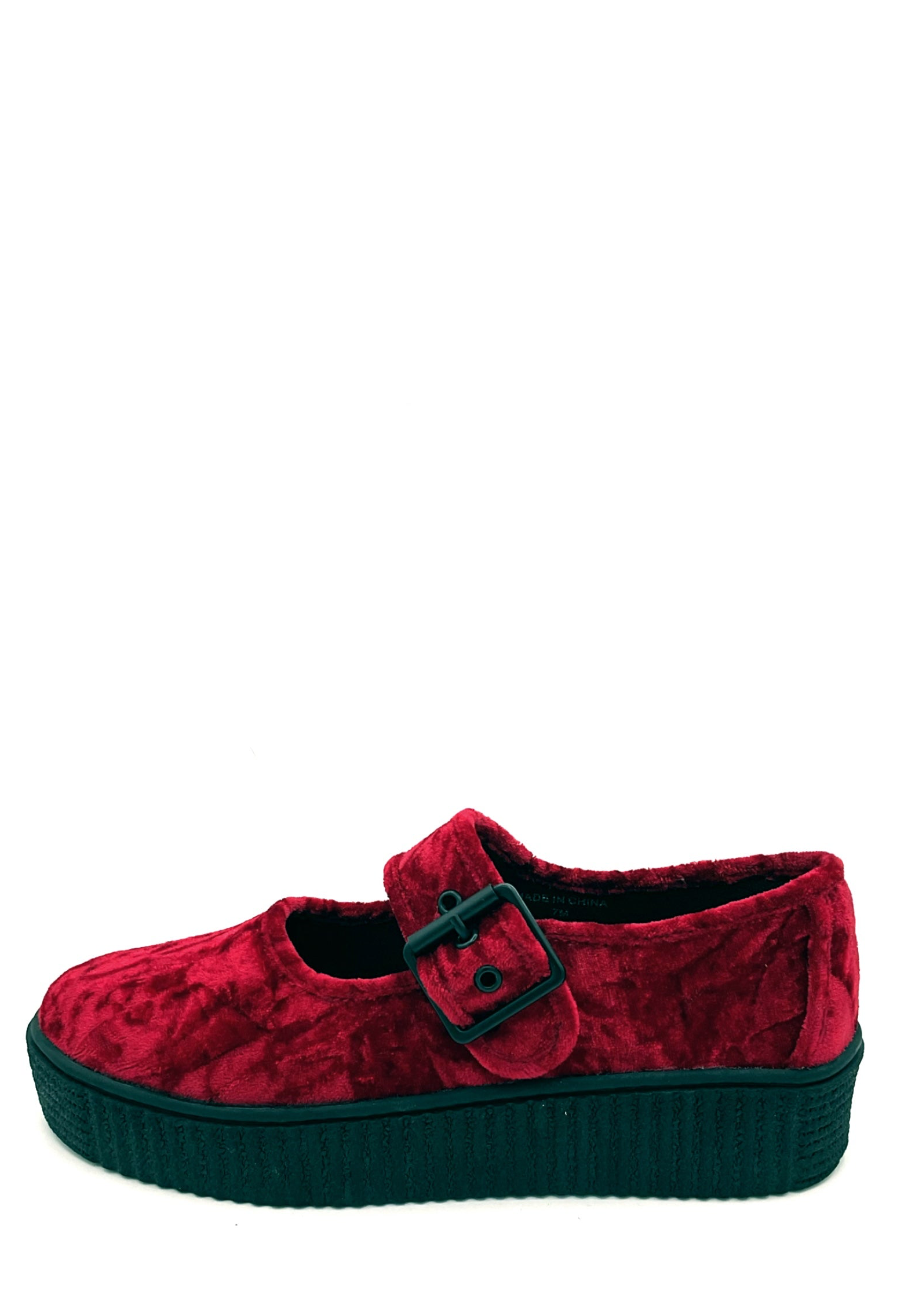 Velvet Crush Maryjane Sneaker - Oxblood
