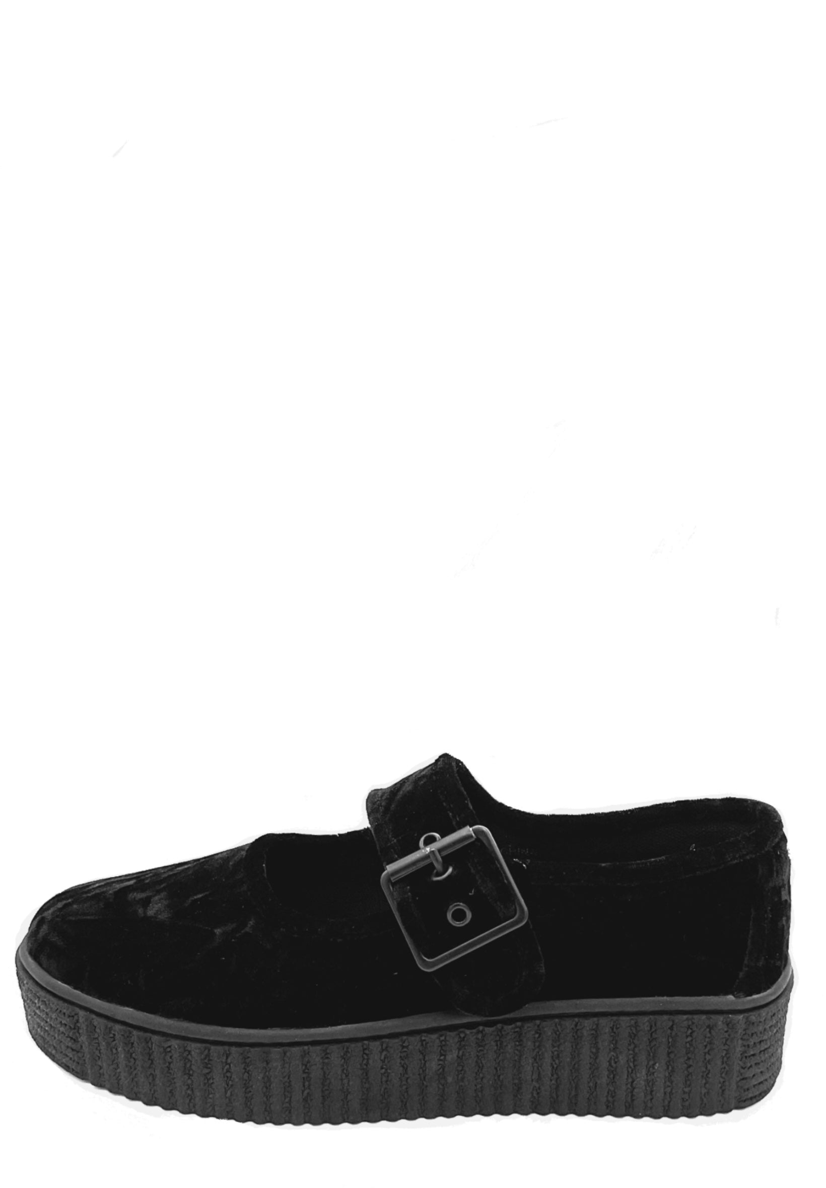 Velvet Crush Maryjane Sneaker - Black