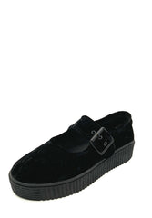 Velvet Crush Maryjane Sneaker - Black