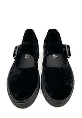 Velvet Crush Maryjane Sneaker - Black