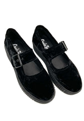 Velvet Crush Maryjane Sneaker - Black