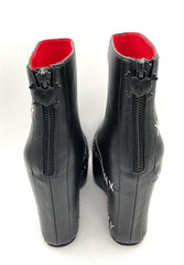 Stitches Contrast Wedge Boot