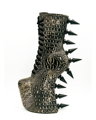 Prehistoric Gold Platform Boot