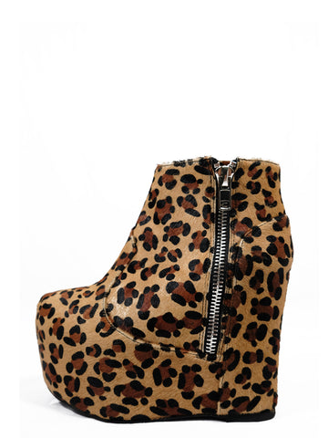 Django Leopard Ankle Boot