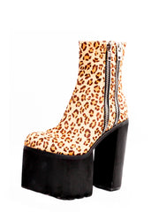 Maxwell Leopard Zip Boot