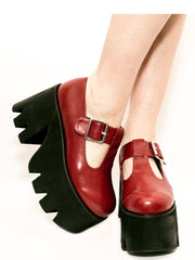 Tee Tee Oxblood Platform